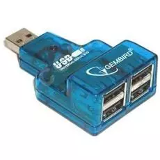 Разветвитель USB 2.0 Gembird UHB-CN224 4xUSB, мини, для ноутбука, блистер