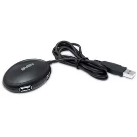Разветвитель USB 2.0 Sven HB-401 SV-012830 4-портовый, черный