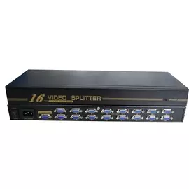 Разветвитель VGA-сигнала Greenconnect GC-EL-916 (УЦЕНЕННЫЙ) HD15F/4x15F, 1 компьютер - 16 мониторов, Б/У, гарантия магазина 1 месяц