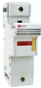 Разъединитель-предохранитель EKF pr-14-51-1 для ПВЦ 14x51 1P (с индик.)