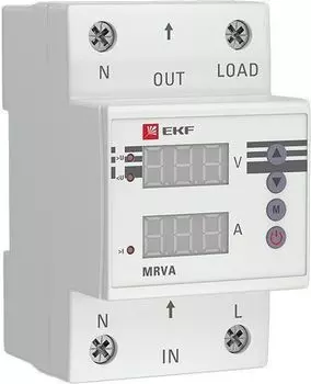 Реле EKF MRVA-50A напряжения и тока с дисплеем MRVA 50А PROxima