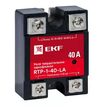 Реле EKF rtp-1-40-la твердотельное однофазное с регулированием 4-20мА RTP-40-LA