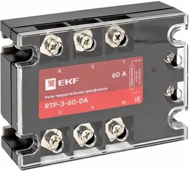 Реле EKF rtp-3-60-da твердотельное трехфазное RTP-60-DA