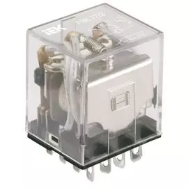 Реле IEK RRP20-4-03-024A-LED промежуточное 24В переменного тока 4пк 3A РЭК78/4 с индикацией
