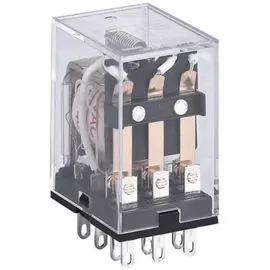 Реле промежуточное CHINT 285380 JZX-22F(D), 4 конт. с инд. LED, 3А, 220В, AC