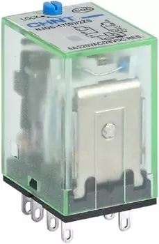 Реле промежуточное CHINT 651134 с кнопкой тестирования NJDC-17(D)/2Z 2 конт. с инд. LED 10А DC24В