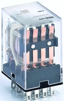 Реле промежуточное DEKraft 23802DEK 4 конт. с LED инд. 3А 12В DC ПР-102