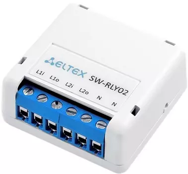 Реле управления ELTEX SW-RLY02 умное Wi-Fi с нулевой линией