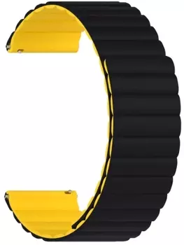 Ремешок на руку Lyambda ACRUX DSJ-32-20-BY силиконовый для часов 20 mm black/yellow