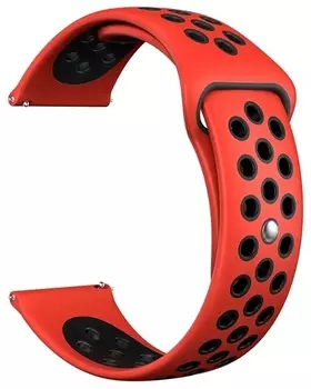 Ремешок на руку Lyambda ALIOTH DS-GS-03-20-RD силиконовый для часов 20 mm red/black