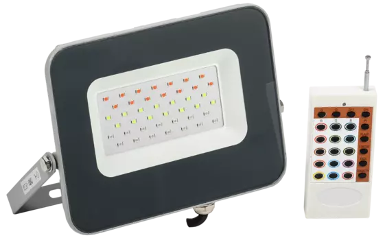 Прожектор светодиодный IEK СДО 07-30RGB multicolor, 30Вт, IP65, серый (LPDO7RGB-01-30-K03)