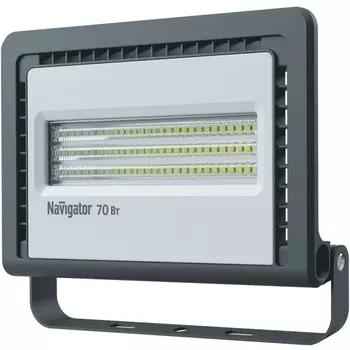 Прожектор светодиодный Navigator NFL-01-70-6.5K-LED, 70Вт, 5950лм, 6500K, IP65, черный (21834)