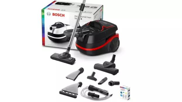 Пылесос Bosch Serie 4 BWD421POW 2100Вт, 1л, 9м, черный/красный (BWD421POW)