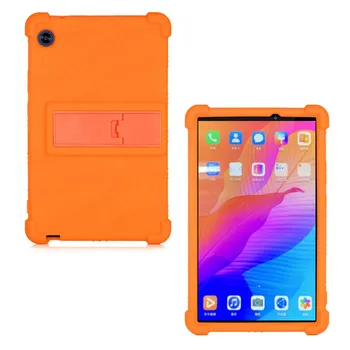 Чехол для Huawei MatePad T8, чехол для планшета Funda Kobe2-L03 KOBE2-L09 kob2-w09, мягкий силиконовый чехол-подставка для защиты всего тела красный