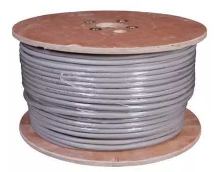 Кабель витая пара F/UTP 5e кат. 25 пар Rexant 01-1206-R ZH нг(А)-HF (LSZH), 25PR, 24AWG, INDOOR, SOLID, серый, 305м, РФ REXANT