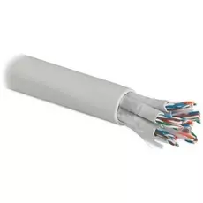 Кабель витая пара U/UTP 5 кат. 12 пар Hyperline UUTP12W-C5-S24-IN-LSZH-GY 24AWG(0.51 мм), медь, одножильный (solid), внутренний, LSZH, нг(C)-HF, серый