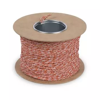 Кабель витая пара U/UTP 5e кат. 1 пара Cabeus UTP-1P-Cat.5e-SOLID-CROSS-500-OR (24 AWG), одножильный (solid), без общей внешней оболочки, оранжевая, 5