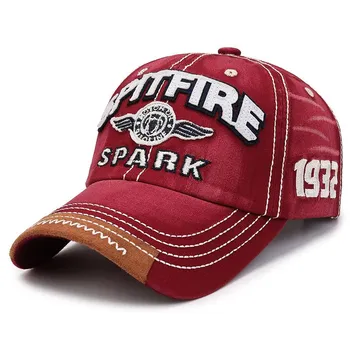 Вышитая буква SPARK 1932 г., бейсболка из стираного хлопка, женская модная повседневная кепка в стиле ретро, старая козырек, мужская шляпа серый