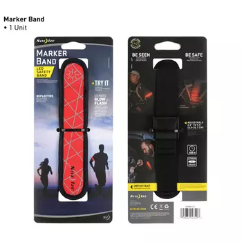 Светящийся маркер Nite Ize браслет LED Marker Band (+ Антисептик-спрей для рук в подарок!)