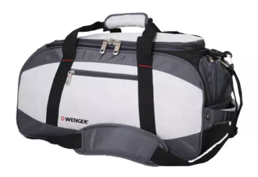 Сумка спортивная Wenger Mini Soft Duffle, серая, 52х25х30 см