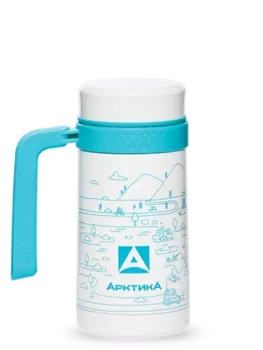 Термокружка автомобильная Арктика (0,5 литра), белая (+ Антисептик-спрей для рук в подарок!)
