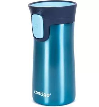 Термокружка Contigo Pinnacle (0,3 литра), синяя (+ Антисептик-спрей для рук в подарок!)