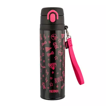 Термокружка Thermos JNT-550-BK-P (0,55 литра), черная (+ Антисептик-спрей для рук в подарок!)