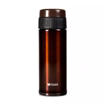 Термокружка Tiger MMR-A045 Brown, 0.45 л (нержавеющая сталь, цвет коричневый, с фильтром для чая, горловина 4,7 см) (+ Антисептик-спрей для рук в подарок!)