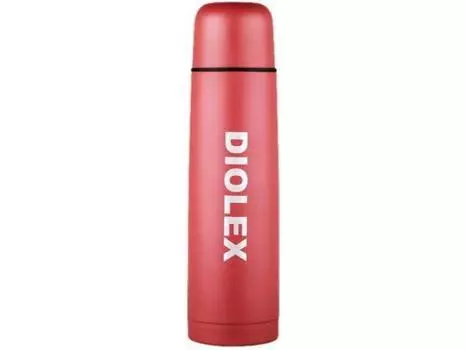 Термос Diolex DX-750-2, с узким горлом, 750 мл., цветной: красный, синий, какао, нержавеющая сталь (+ Антисептик-спрей для рук в подарок!)