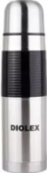 Термос Diolex DXR-750-1, с узким горлом, 750 мл., резиновая вставка на корпусе, нержавеющая сталь (+ Антисептик-спрей для рук в подарок!)