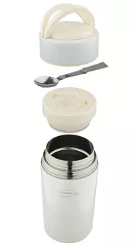 Термос для еды Thermocafe by Thermos Arctic Food Jar (1 литр), белый (+ Антисептик-спрей для рук в подарок!)