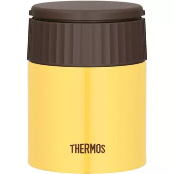 Термос для еды Thermos JBQ-400-BNN (0,4 литра), желтый (+ Антисептик-спрей для рук в подарок!)