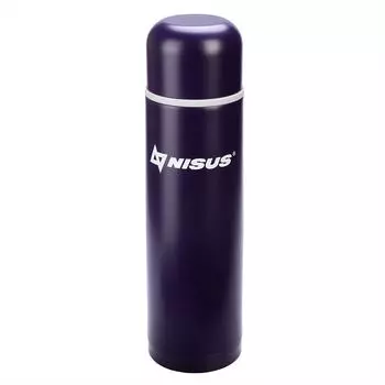 Термос (N.TM-045-O) 1000ML т.фиолетовый Nisus (+ Антисептик-спрей для рук в подарок!)
