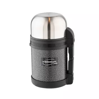 Термос Thermocafe by Thermos Hammp (0,8 литра), черный (+ Антисептик-спрей для рук в подарок!)