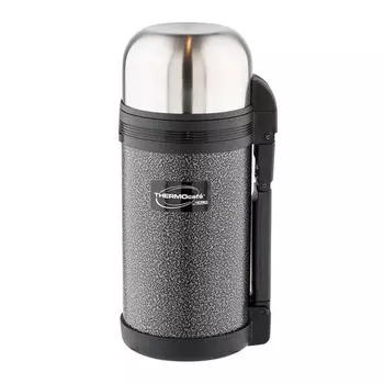 Термос Thermocafe by Thermos Hammp (1,2 литра), черный (+ Антисептик-спрей для рук в подарок!)