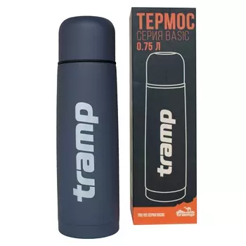 Tramp термос Basic 0,75 л (серый) (+ Антисептик-спрей для рук в подарок!)