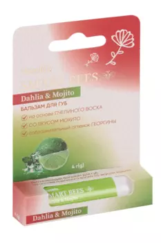 Бальзам Vivolife д/губ Smart Bees Dahllia & Mojito, 4 г