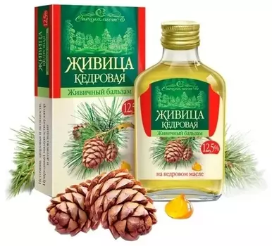 Бальзам Живичный кедровый 12,5%, 100 мл