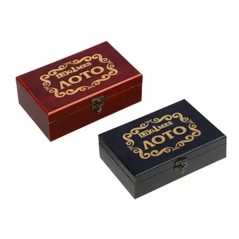 LDGames Лото в подарочной коробке, 19,5х12х7см, дерево, 2 цвета
