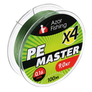 Леска плетеная AZOR FISHING PE Мастер, 0,16мм, 9,0 кг, зеленая