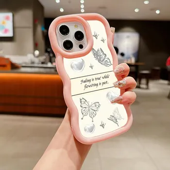 Мягкий чехол для телефона Macaron из ТПУ для Xiaomi Poco X3 X5 X6 M6 Redmi 13C Redmi Note 11 12 13 Pro 11s 12s, чехол Ae67 с бабочкой и цветком, милый мультяшный арт-дизайн Poco X3 NFC(X3)(X3 Pro)