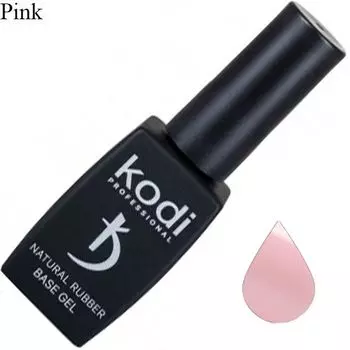 KODI, Natural Rubber Base, Pink, Камуфлирующая каучуковая база, 12 мл