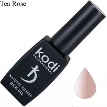 KODI, Natural Rubber Base, Tea Rose, Камуфлирующая каучуковая база, 12 мл