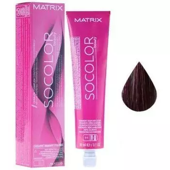 6VR Matrix Socolor.beauty, Крем-краска перманентная, Темный Блондин перламутрово-красный 90 мл