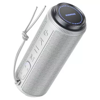 Портативная акустика 2.0 Borofone BR22, 5 Вт, FM, AUX, USB, microSD, Bluetooth, серый (6974443384086)