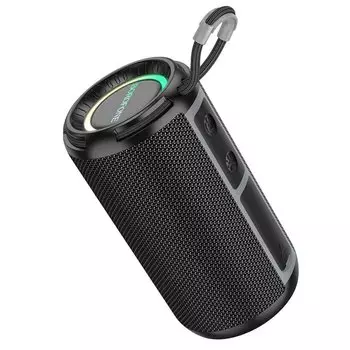 Портативная акустика 2.0 Borofone BR37 Noble, 5 Вт, FM, AUX, USB, microSD, Bluetooth, подсветка, темно-серый (225115)