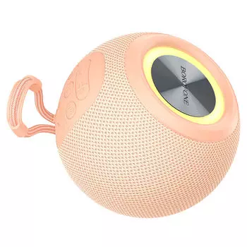 Портативная акустика Borofone BR23 Sound ripple, 5 Вт, FM, AUX, USB, Bluetooth, подсветка, розовый (6974443385519)