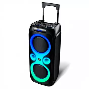 Портативная акустика BQ PBS2008, 100 Вт, FM, AUX, USB, microSD, Bluetooth, подсветка, черный