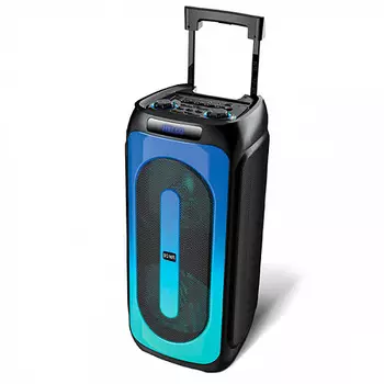 Портативная акустика BQ PBS2009, 100 Вт, FM, AUX, USB, microSD, Bluetooth, подсветка, черный