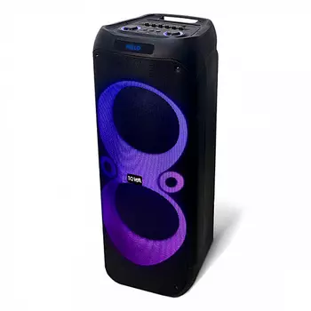 Портативная акустика BQ PBS3001, 120 Вт, FM, AUX, USB, microSD, Bluetooth, подсветка, черный